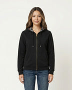 Checked Zip Hoodie