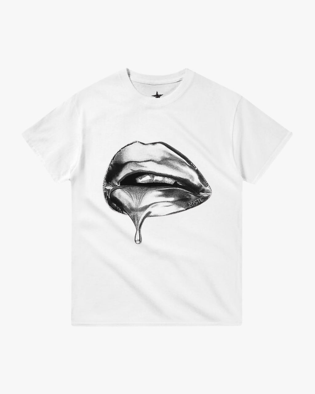 Camiseta «Beso plateado»