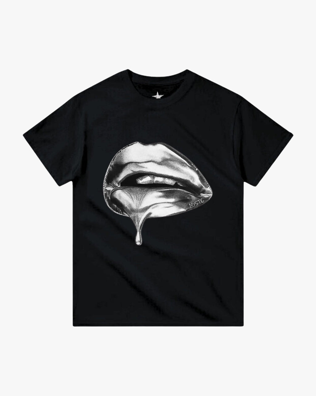Camiseta «Beso plateado»