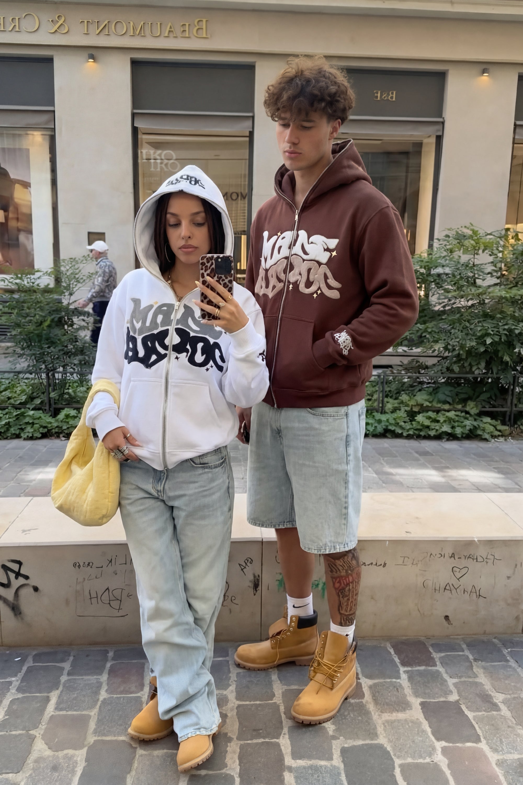 Mave Zip Hoodie Weiß