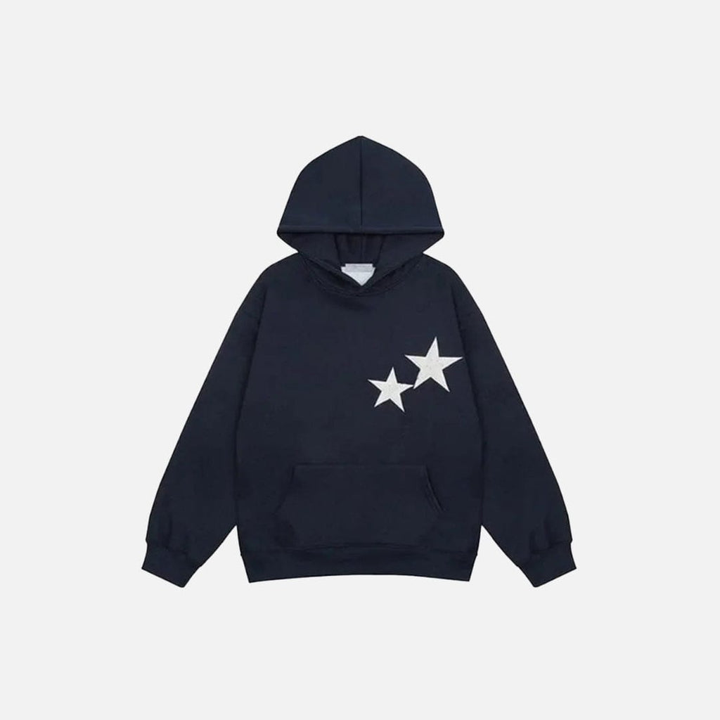 Hoodie Elvar Bleu marine — Hoodie Streetwear Y2K ShineAndGlory
