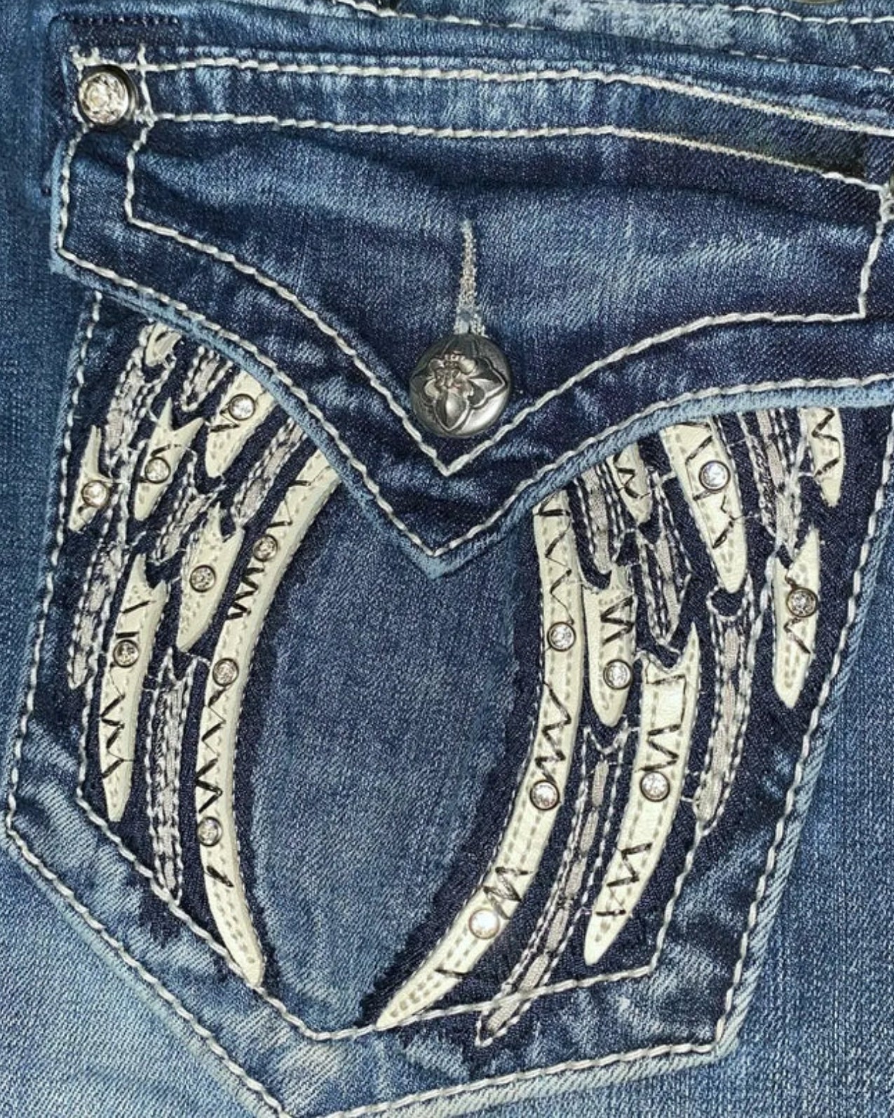 Midnight Wing Straight Jeans