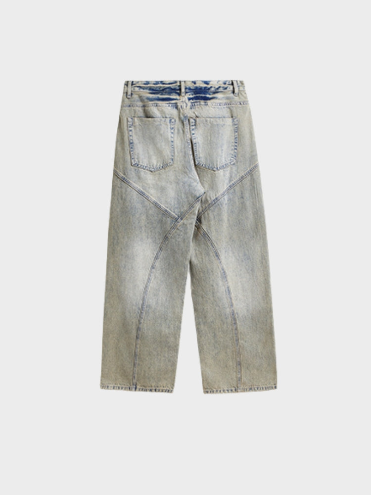 DCRB Baggy Denim Jeans - Gris claro