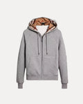 Checked Zip Hoodie