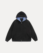 Checkered Zip Hoodie