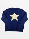 Pull en Maille Star Knit Bleu — Pull Knit Streetwear Y2K ShineAndGlory