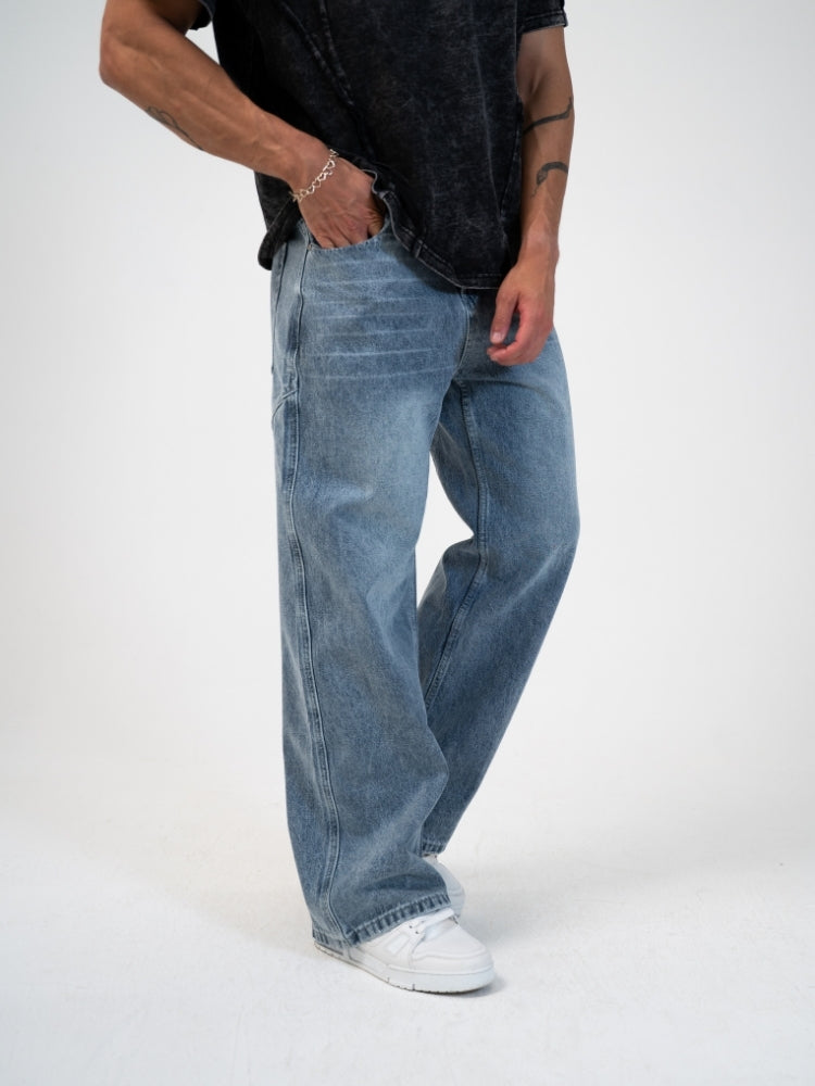 DCRB Baggy Denim Jeans - Grey/Blue