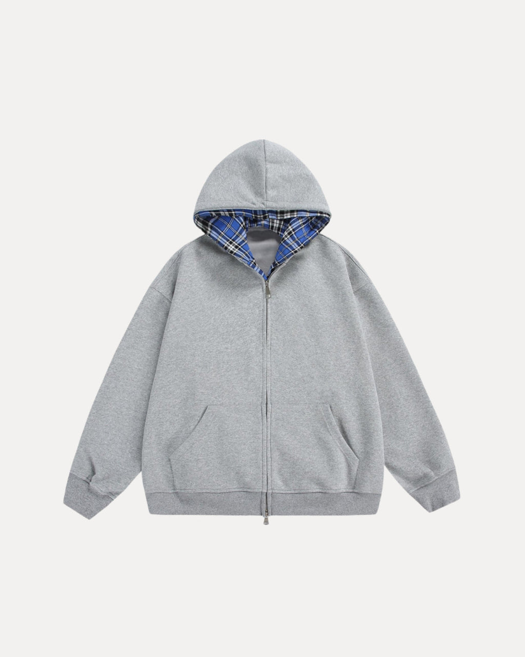 Checkered Zip Hoodie