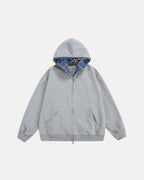 Checkered Zip Hoodie