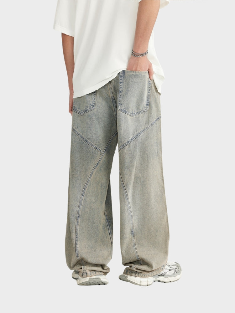 DCRB Baggy Denim Jeans - Gris claro