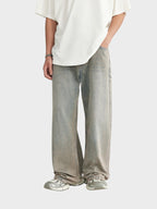 DCRB Baggy Denim Jeans - Gris claro