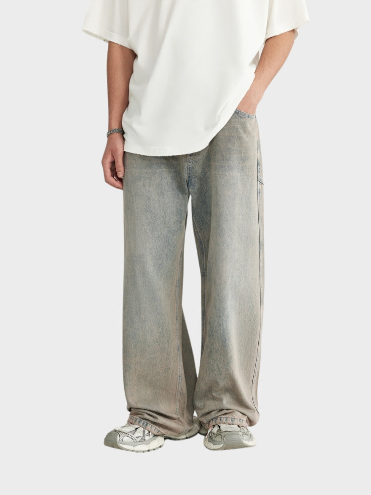 DCRB Baggy Denim Jeans - Gris claro