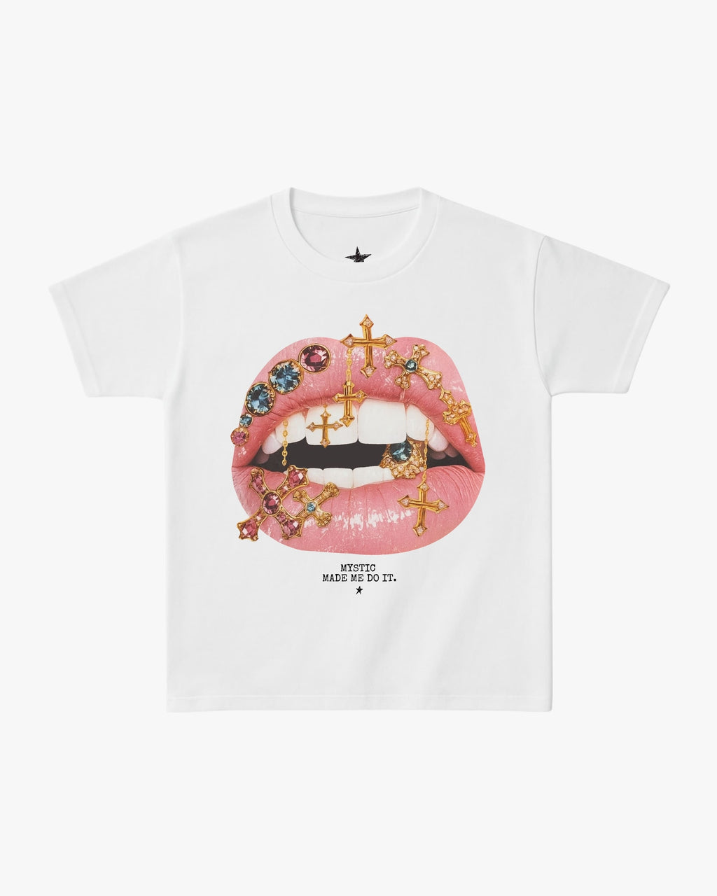 Camiseta "Besos de piedras preciosas"
