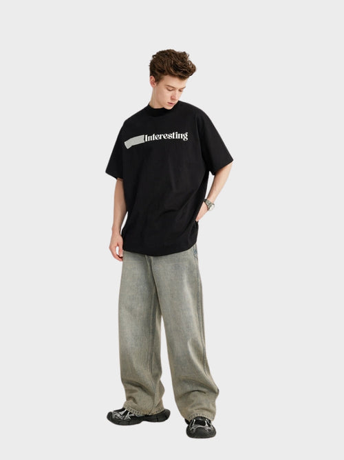 DCRB Baggy Denim Jeans - Gris claro