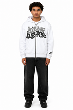 Sudadera con capucha y cremallera "Graph"