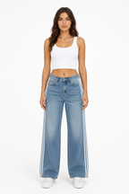 3 Stripes Jeans Blau