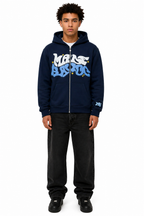 Sudadera con capucha y cremallera "Graph"