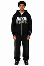 Sudadera con capucha y cremallera "Graph"