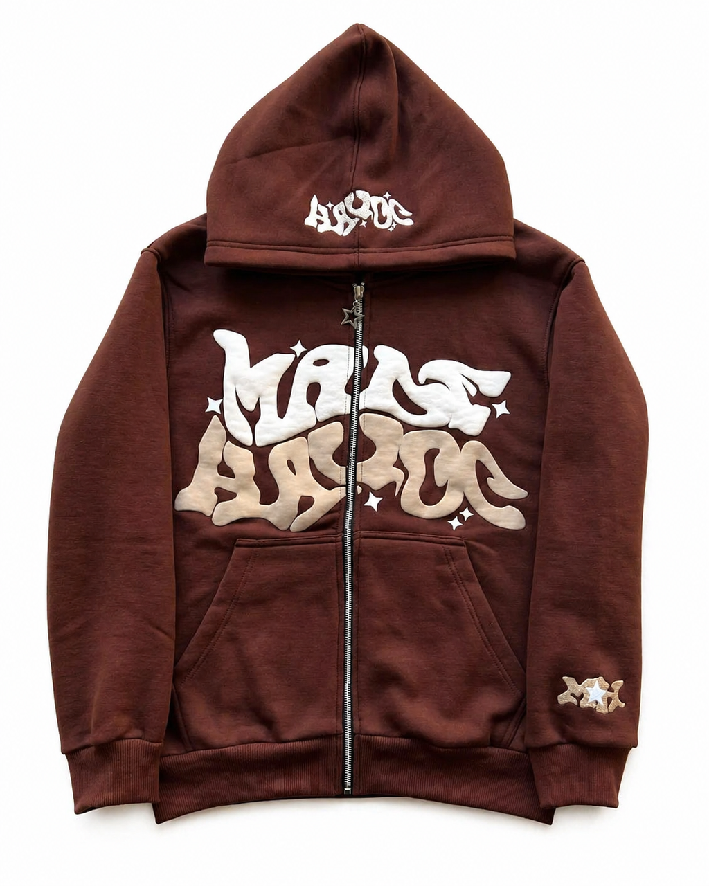 Sudadera con capucha y cremallera "Graph"