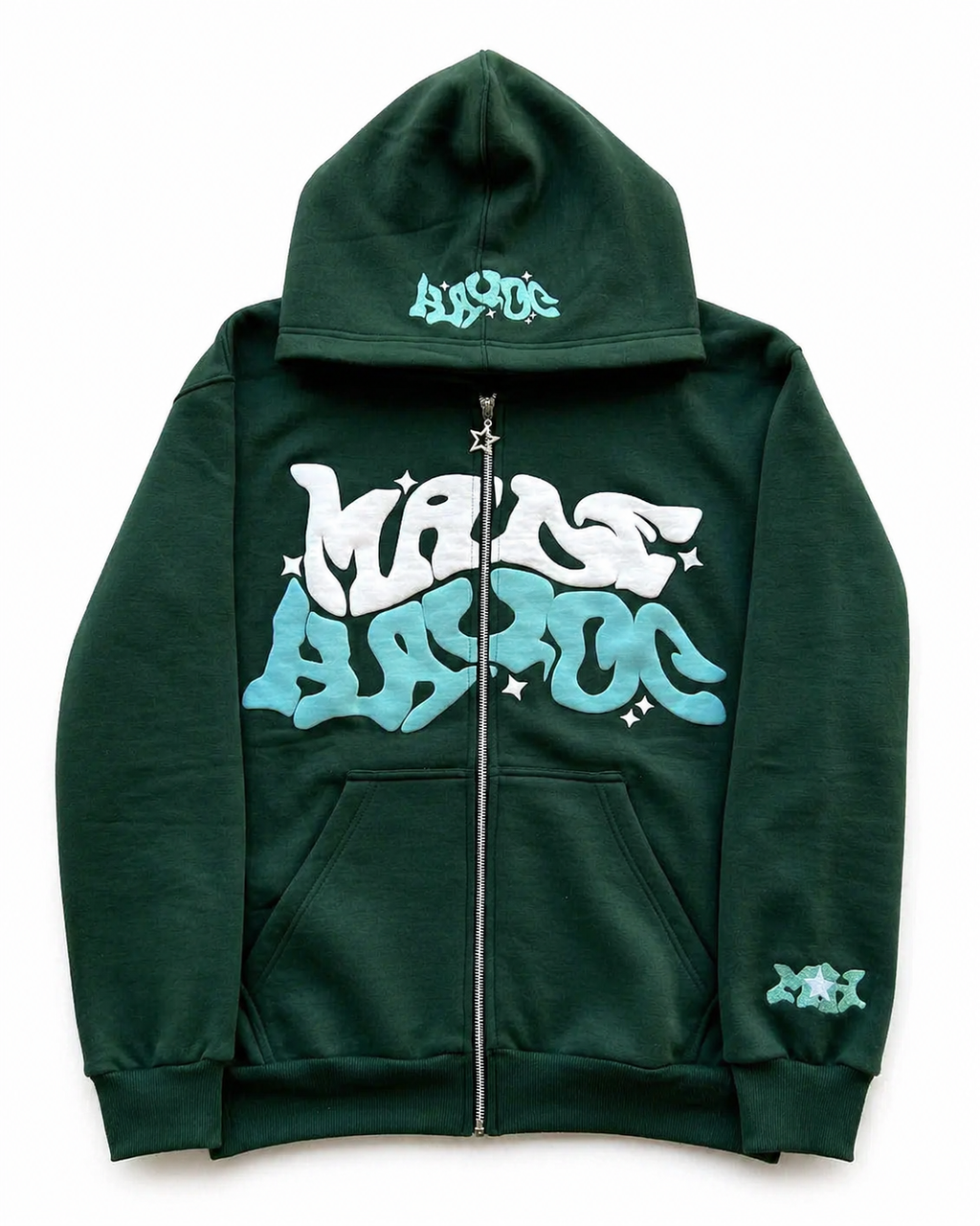 Sudadera con capucha y cremallera "Graph"
