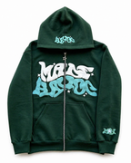 Sudadera con capucha y cremallera "Graph"