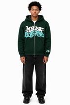 Sudadera con capucha y cremallera "Graph"