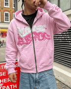 Sudadera con capucha y cremallera "Graph"