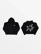 Sudadera con capucha y cremallera "Evil Star"