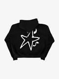 Sudadera con capucha y cremallera "Evil Star"