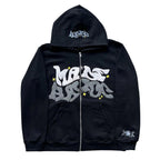 Sudadera con capucha y cremallera "Graph"