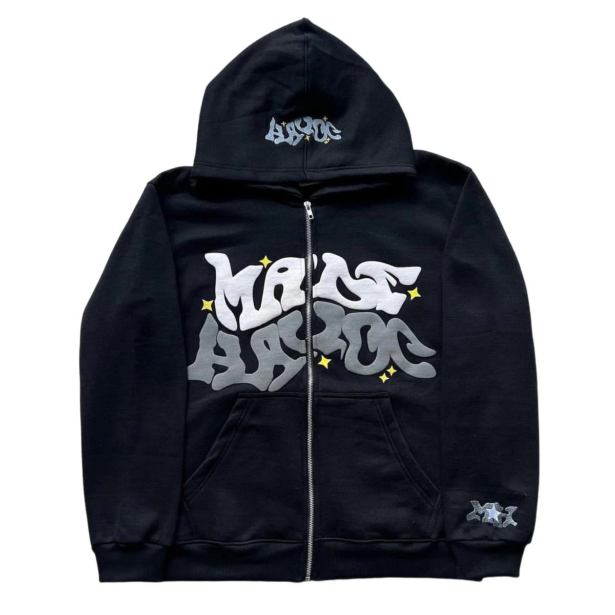 Mave Zip Hoodie Schwarz