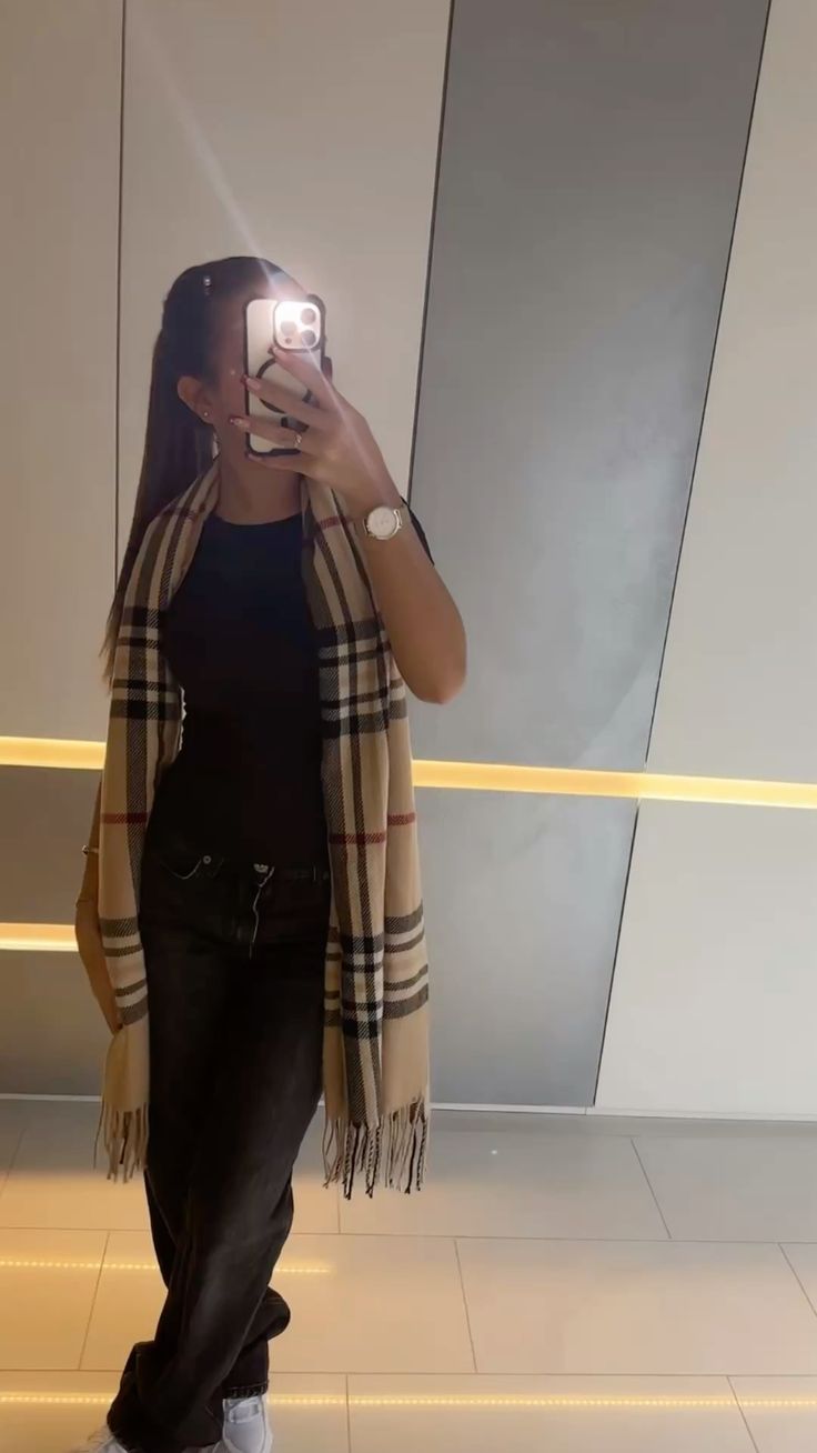 Checked Scarf