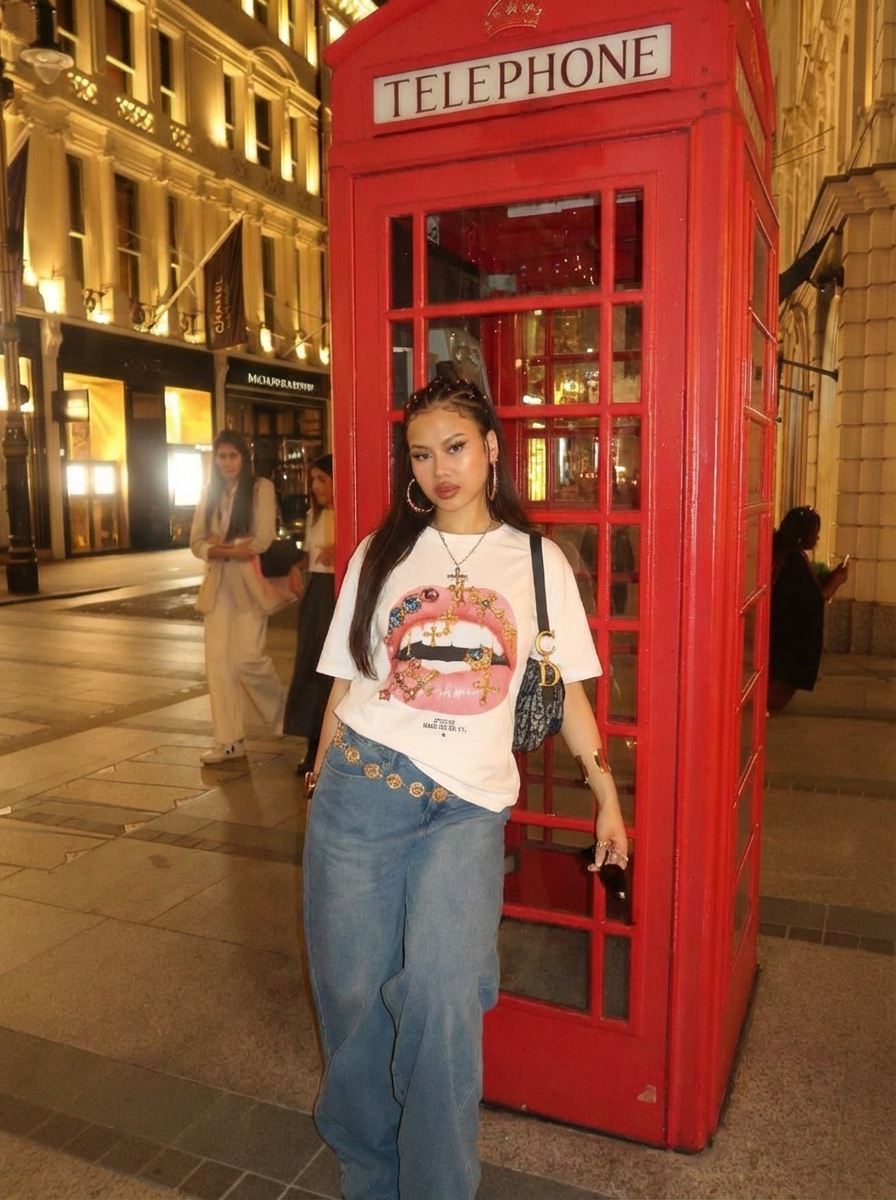 Camiseta "Besos de piedras preciosas"