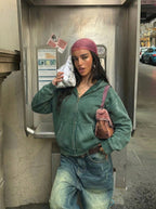 Sudadera con capucha y cremallera "Aroma"