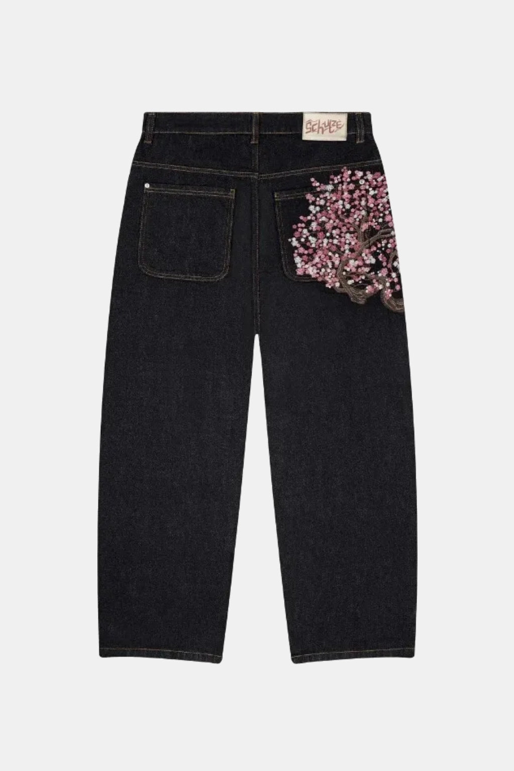 Jean japonais imprimé - y2k streetwear
