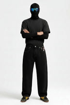 Jean japonais imprimé - y2k streetwear