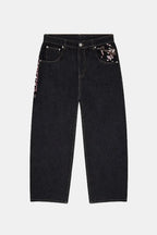 Jean japonais imprimé - y2k streetwear