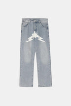 Printed jeans - y2k streetwear