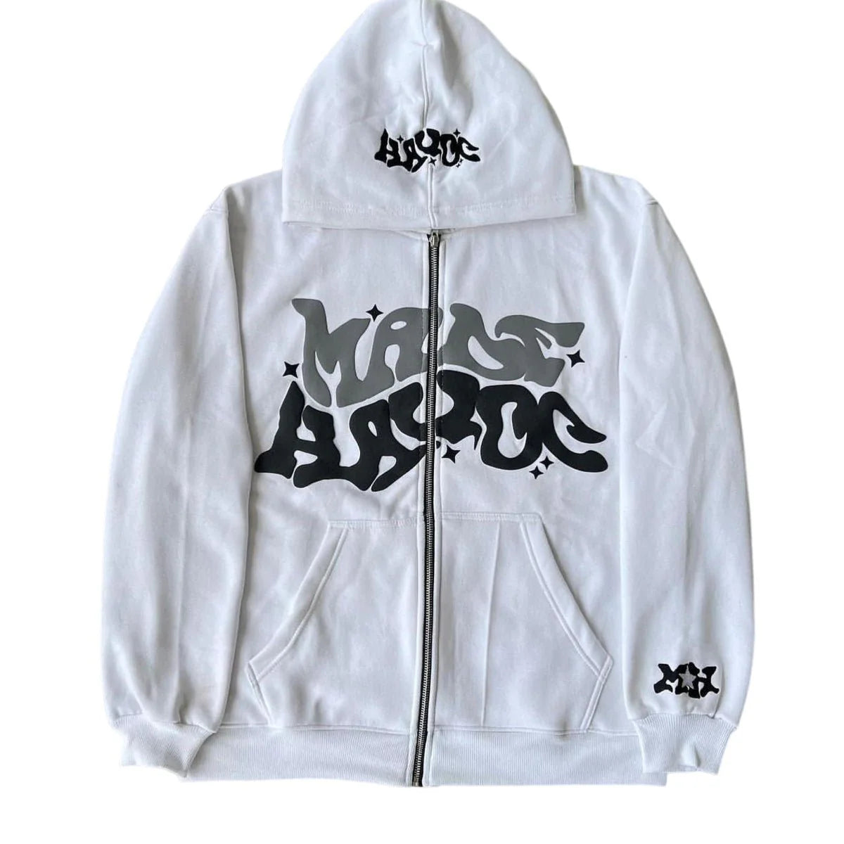 Mave Zip Hoodie Weiß