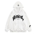 Stotik Zip Hoodie White